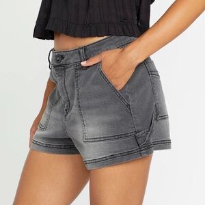 Volcom Womens Stone Kraft Short in Vintage Black